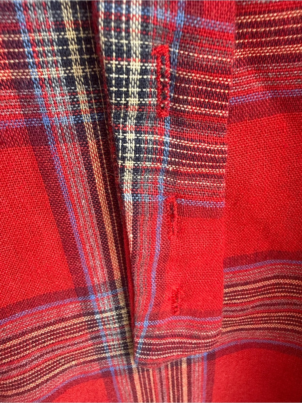 Red Plaid Wide-Leg Pants - Picture 5 of 6